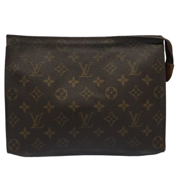 LOUIS VUITTON Monogram Poche Toilette 26 Pouch M47542 LV Auth 52105 - Picture 1 of 15